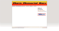 Desktop Screenshot of mariememorialrace.com